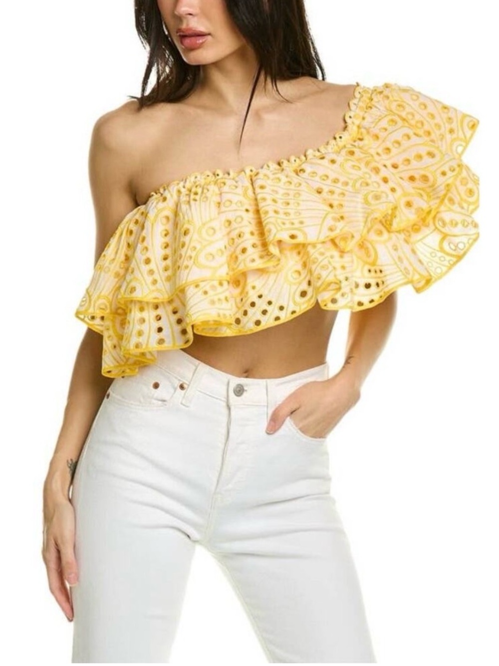 CHARO RUIZ Ibiza Flamingo Top In Yellow